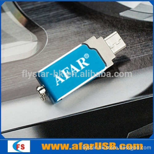 Latest metal swivel otg smartphone otg pen drive for samsung